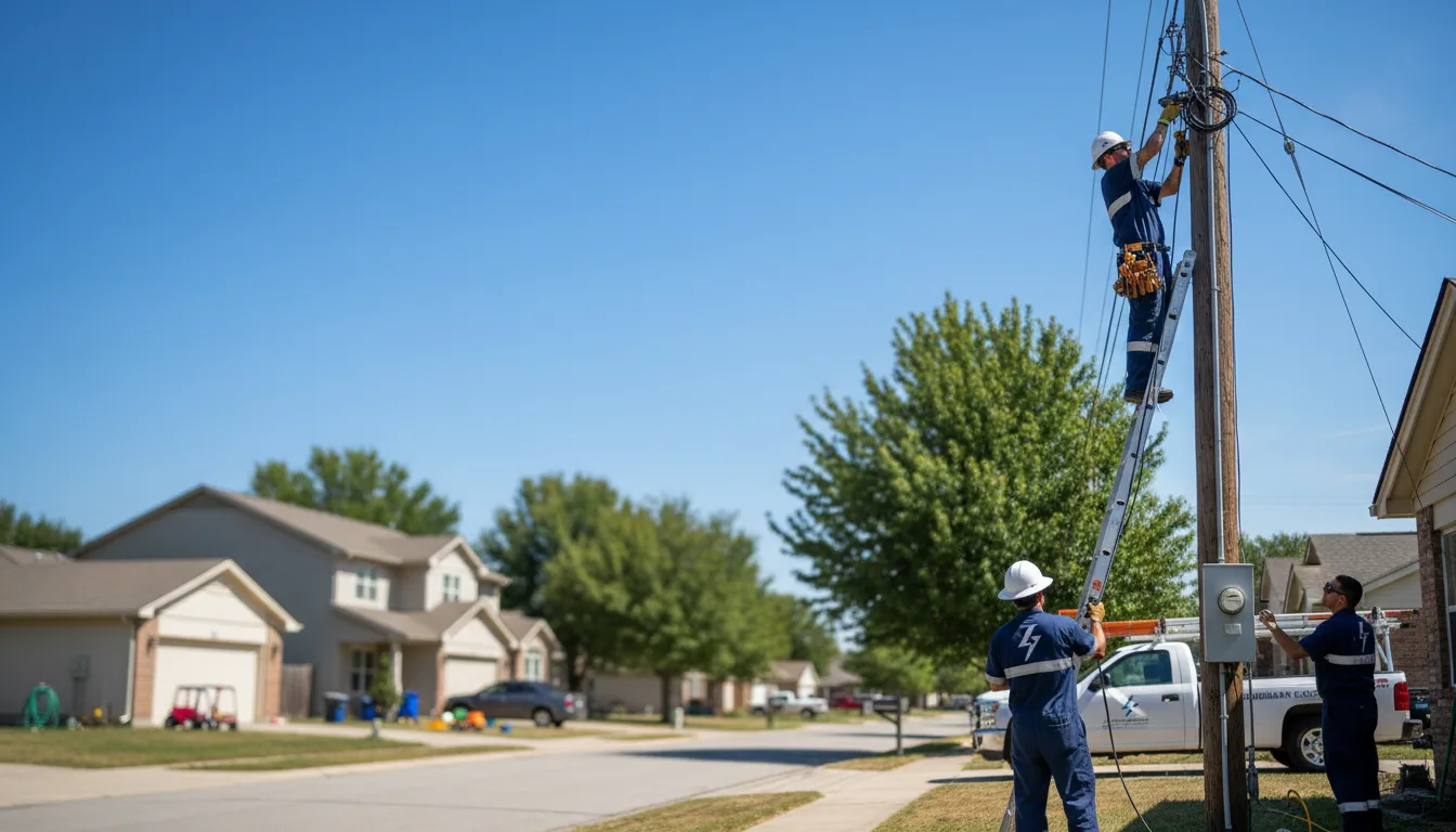 Residential electrician providing installation services in Dassel, MN